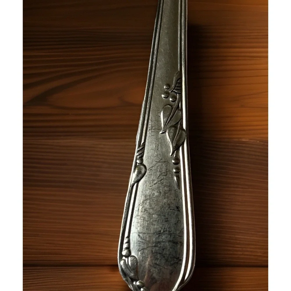 Wm A Rogers Vintage Silver Plate 1936 Meadowbrook Heather Mixed Spoons Knife